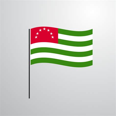 Abkhazia waving Flag 14163504 Vector Art at Vecteezy