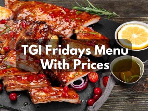 TGI Fridays Menu With Prices + Catering 2023 (Special New BBQ Ribs) - Modern Art Catering