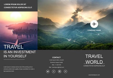 Free Travel Brochure Google Slides & PowerPoint Templates