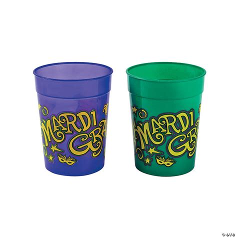 Mardi Gras Plastic Cups | Oriental Trading