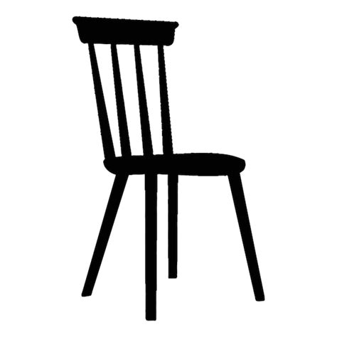 Premium Vector | Chair black silhouette Chair table bench seating ...