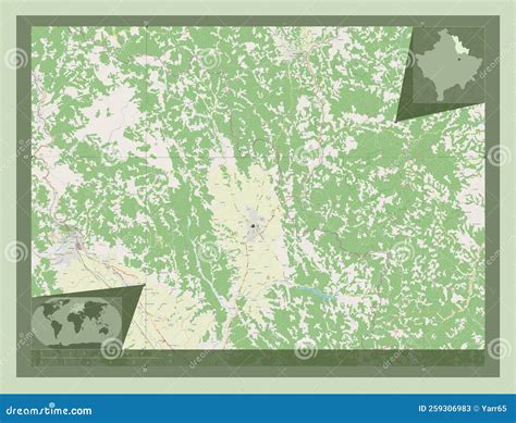 Podujeva, Kosovo. OSM. Capital Stock Illustration - Illustration of ...