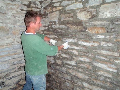 How To Parge Stone Basement Walls - Openbasement