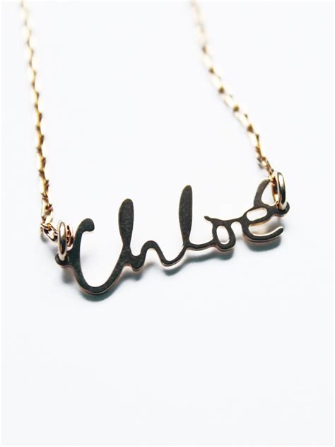 Free download chloe gold brass chain necklace with a chloe name pendantjpg [825x1100] for your ...