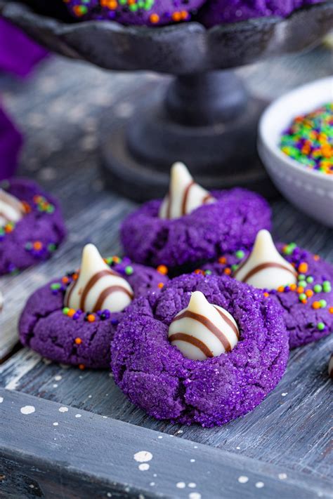 Halloween Witch Hat Cookies | Wishes and Dishes