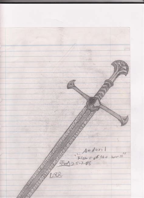 Anduril sword of gondor by bd798 on DeviantArt