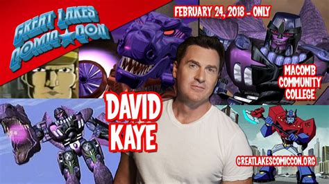 Great Lakes Comiccon Welcomes David Kaye - Transformers