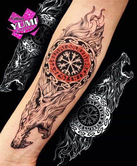 Top 55 Norse Wolf Tattoo Ideas - [2021 Inspiration Guide] | Wolf tattoo sleeve, Wolf tattoos ...