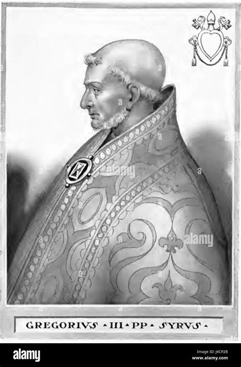 Pope Gregory III Illustration Stock Photo - Alamy