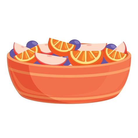 Delicious fruit salad icon, cartoon style 14339925 Vector Art at Vecteezy