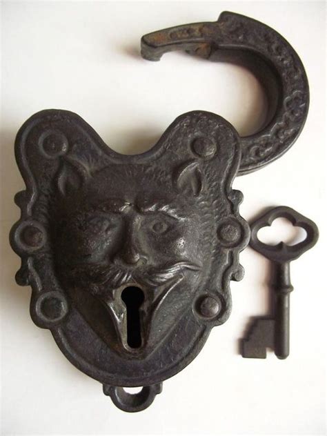 Antique Door Lock And Key