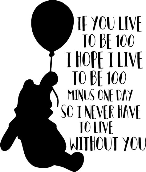 Winnie the Pooh one Hundred Quote Wall Sticker - TenStickers