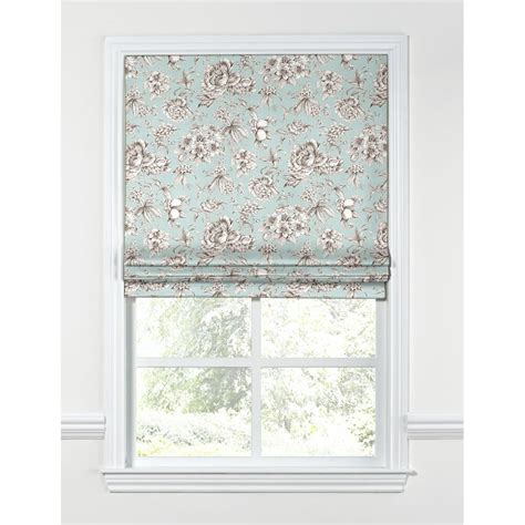 Floral Toile Flat Roman Shades | Wayfair