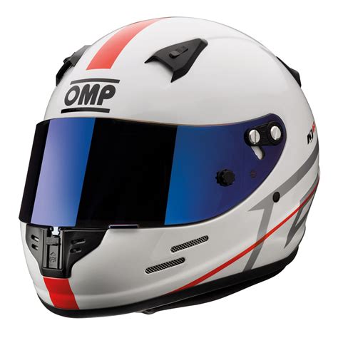 OMP KJ-8 EVO Kart Helmet White | SC0-0790-B01 | MSAR