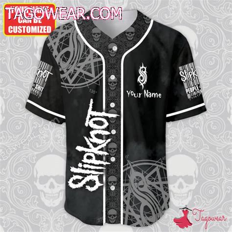 Slipknot Skull Hand Devil Personalized Baseball Jersey - Tagowear