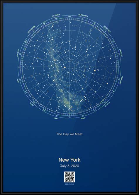 Custom Star Map, Constellation Chart, Map of the Night Sky, Custom Star Chart, Personalized Star ...