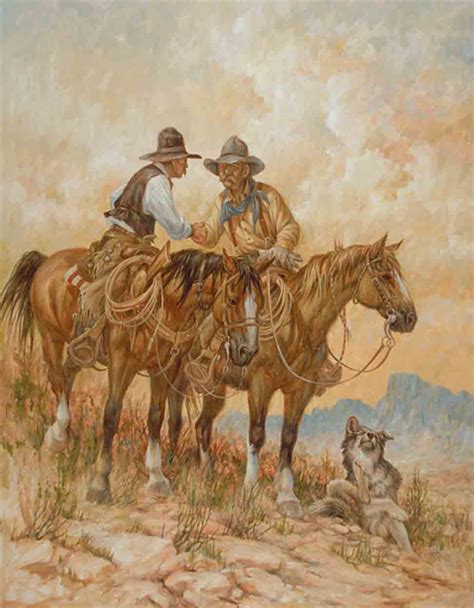 Larry Fanning Handsigned and Numbered Limited Editiion Giclee on Canvas:"Code of the West ...