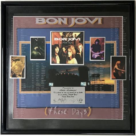 musicgoldmine.com - Bon Jovi Cross Road RIAA Platinum Album Award ...