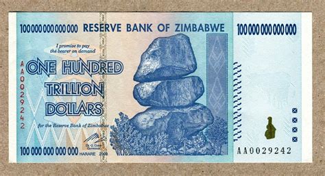 Zimbabwe 100 Trillion Dollar Bill | Images and Photos finder