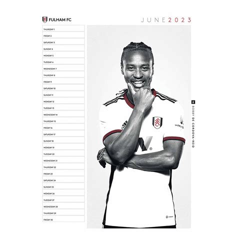 Fulham FC A3 Calendar 2023 | Taylors Merchandise