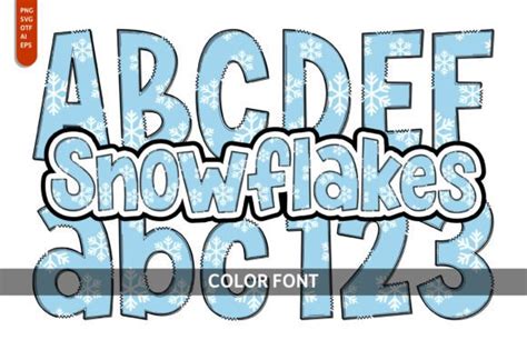 Snowflakes Font by Imagination Switch · Creative Fabrica