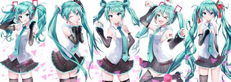 Daily Miku #8:Different hairstyles : r/hatsune