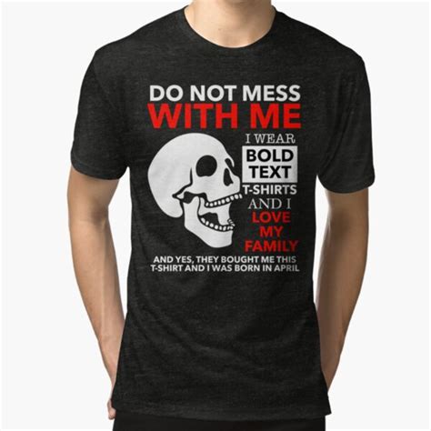 "Ironic Cringey Bold Text Specific (April)" T-shirt by Joe-okes | Redbubble