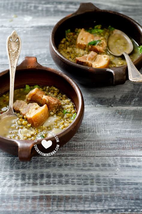 Receta Caldo de Guandules y Cerdo Asado