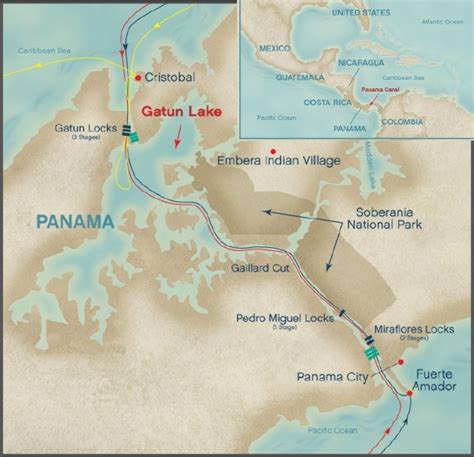 Panama Canal Cruise Map - Share Map