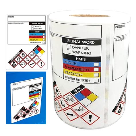 Buy GHS Stickers SDS OSHA Labels for Chemical Safety Data Write-in 3 x ...