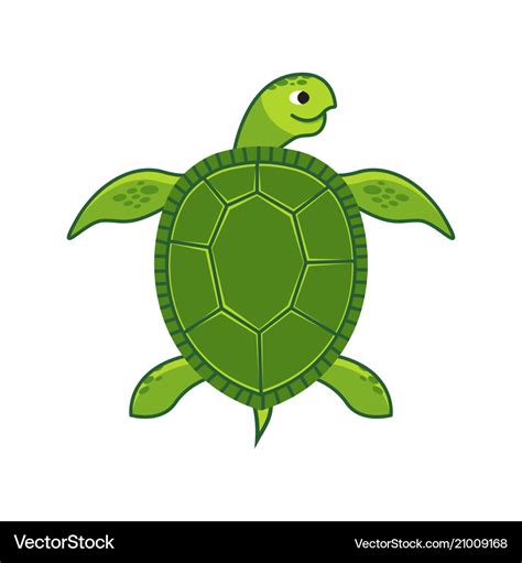 Green sea turtle icon Royalty Free Vector Image