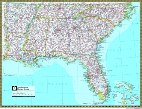 Free Printable Map Of The Southeastern United States - Printable US Maps