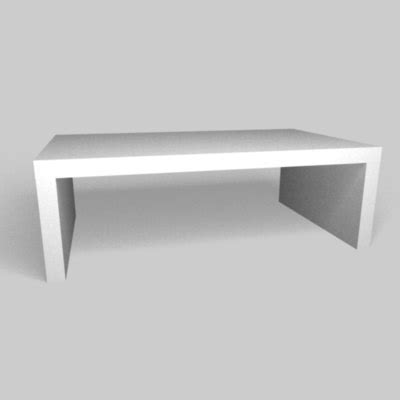 免费当代白咖啡桌3D模型 - TurboSquid 383093