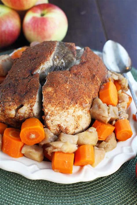 Slow Cooker Pork Roast with Apples - 365 Days of Easy Recipes