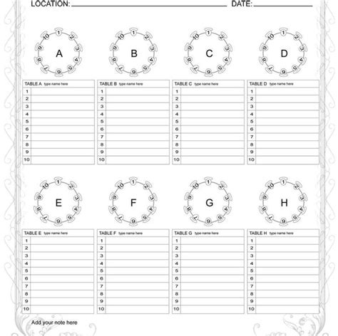 Editable Wedding Table Seating Organize Tables, Wedding Tables, Seating Plan, Instant Access ...