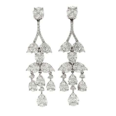 Diamond Chandelier Earrings at 1stDibs