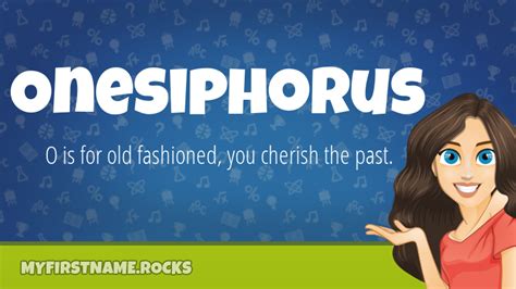 Onesiphorus First Name Personality & Popularity