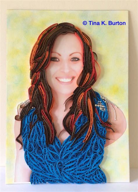 A quilling of my lovely daughter - by: Tina K. Burton Quilling Instructions, Quilling Tutorial ...