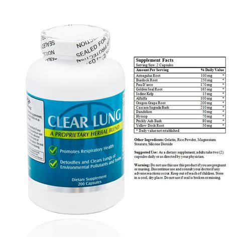 Clear Lung (200 Capsules) - Walmart.com - Walmart.com