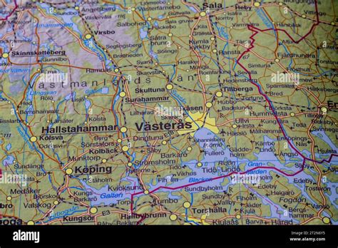 map of västerås Stock Photo - Alamy