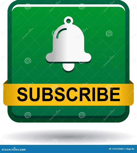 Subscribe Now Icon Web Button Green Stock Vector - Illustration of ...