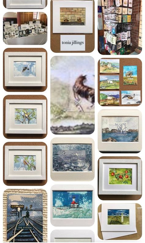 Postage stamp art | Postage stamp art, Unique paintings, Art desk