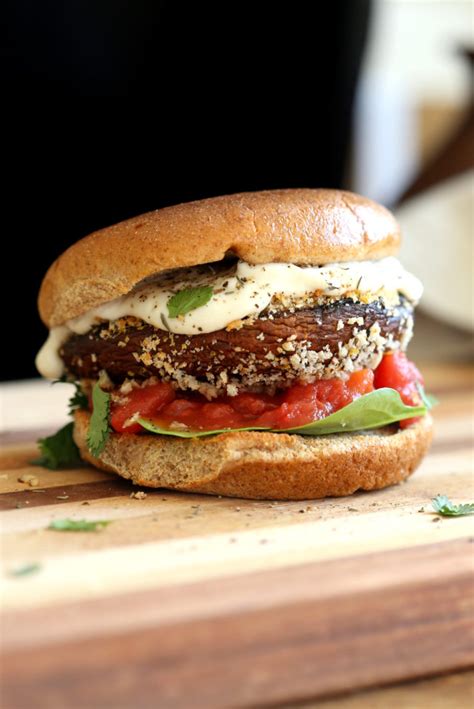 Vegan Portobello Mushroom Burger - Vegan Richa