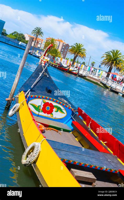 Traditional boat on the canal in Aveiro, Portugal Stock Photo - Alamy