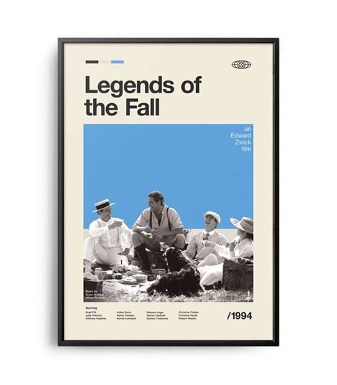 Mid-century modern Legends of the Fall movie poster - Weekend Poster