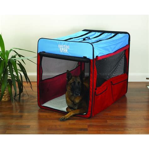 Shop Guardian Gear Red/ Blue Extra-large Collapsible Dog Crate - Free Shipping Today - Overstock ...