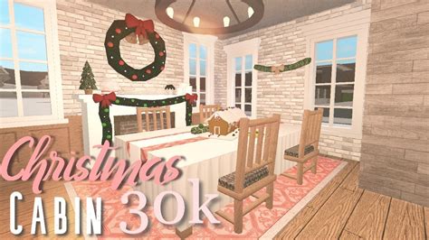 Bloxburg House Build | Christmas Cabin | Roblox - YouTube