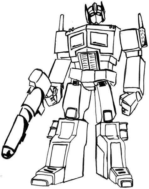 optimus prime transformer coloring pages - Clip Art Library
