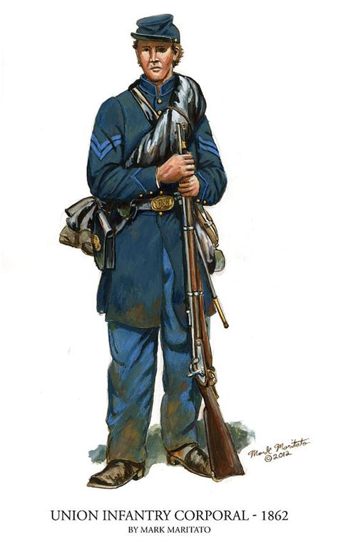 Union Infantry Corporal Painting by Mark Maritato | Fine Art America