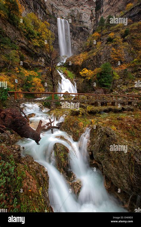 Spain, Albacete, Sierra de Riopar, Waterfalls at the source of Mundo river Stock Photo - Alamy